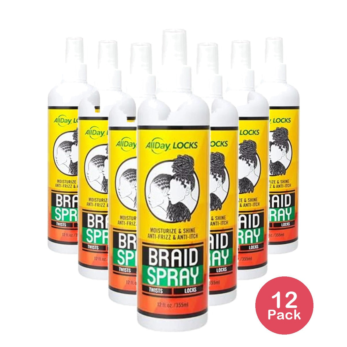 All Day Locks Braid Spray 12 Oz (Pack of 12)