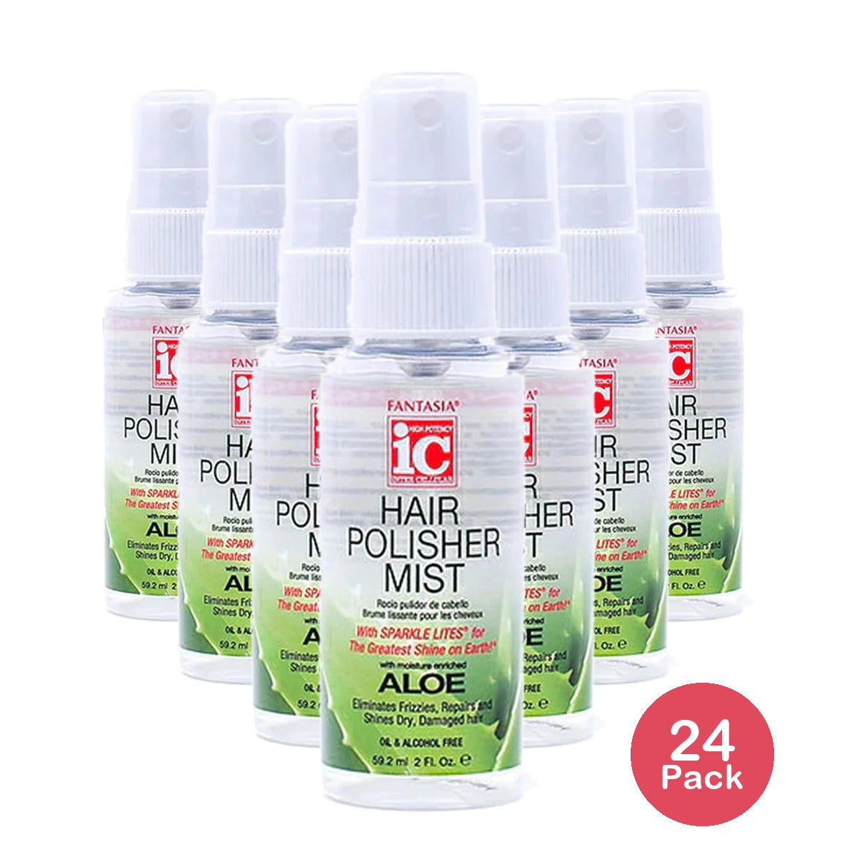 Aloe Hair Polisher Mist (2 Oz) By Fantasia Ic (FN1996) Hair Styling (Pack of 24)