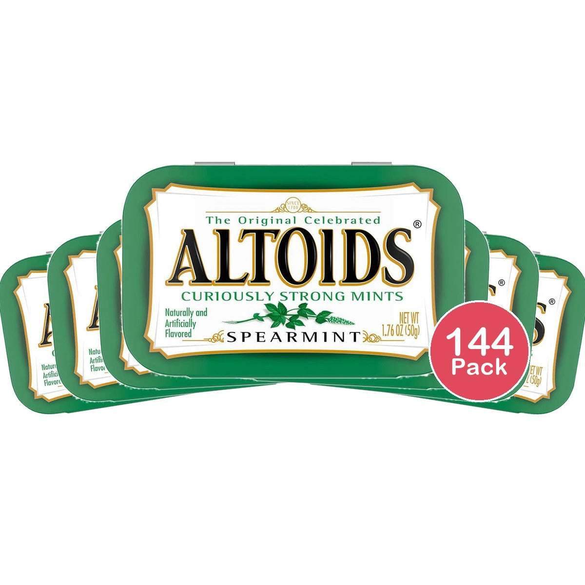 Altoids Spearmint Sugar Free Breath Mints 1.76 Oz (Pack of 144)