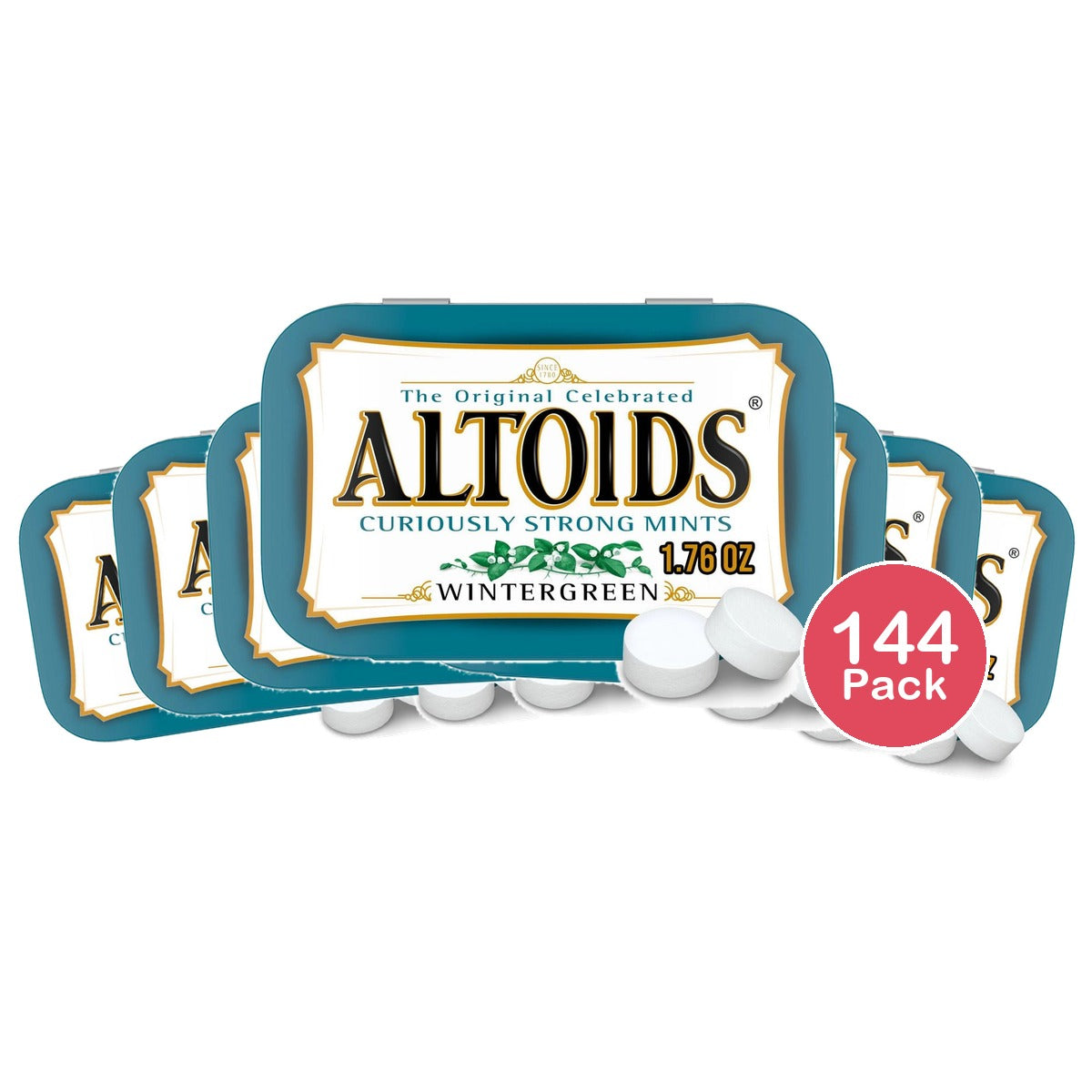 Altoids Wintergreen Mints 1.76 Oz (Pack of 144)