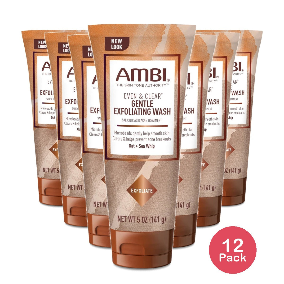 Ambi Skincare Even & Clear Exfoliating Wash - Scented - 5oz (Pack of 12)