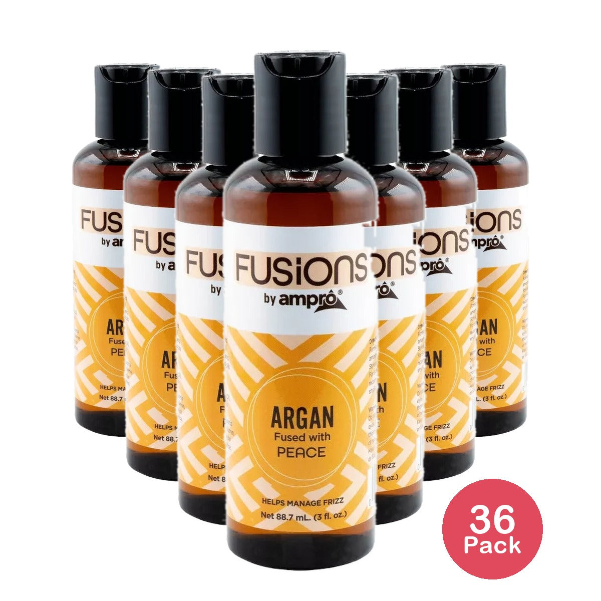 Ampro Fusions Argan Fused with Peace Hair Oil - 3 fl oz 3 fl oz (Pack of 36)