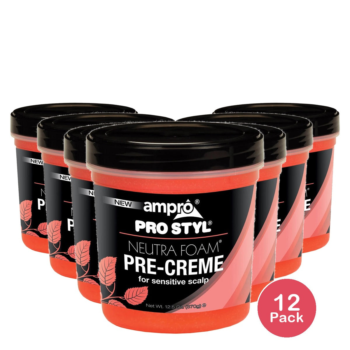 Ampro Pre-Creme Base for Sensitive Scalp Hair Wax 12.5 oz 12.5oz (Pack of 12)