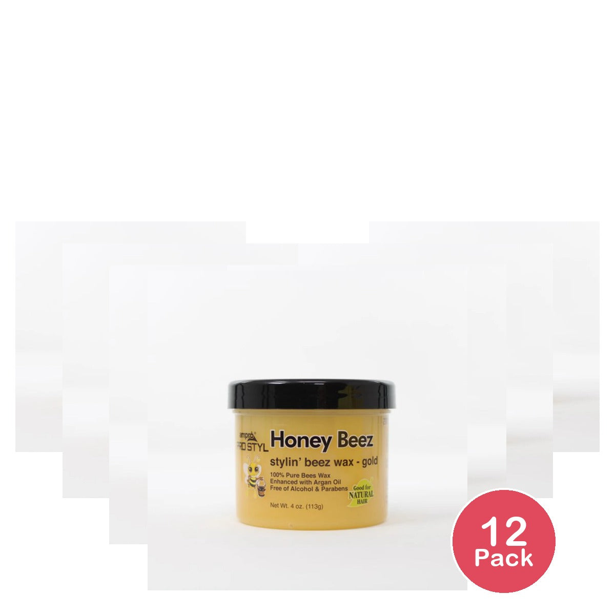 Ampro Pro Styl Beez Wax Hair Wax 4 oz (Pack of 12)