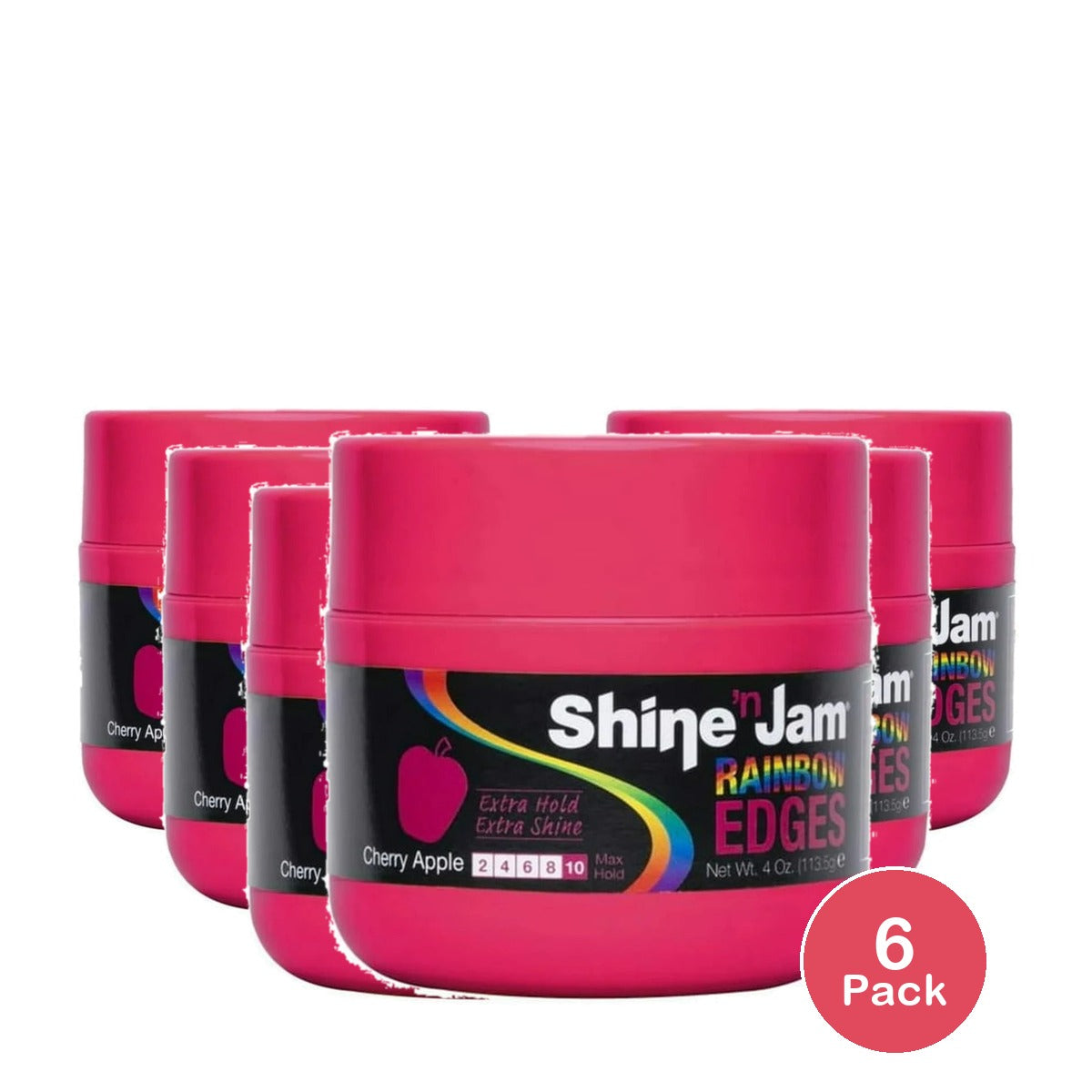 Ampro Shine N Jam Rainbow Edges 4oz. 4oz (Pack of 6)