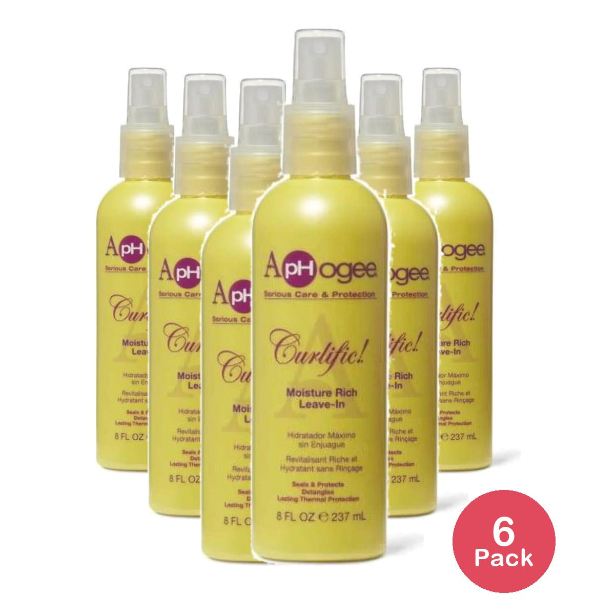 ApHogee Curlific Moisture Rich Leave-In 8 Oz (Pack of 6)