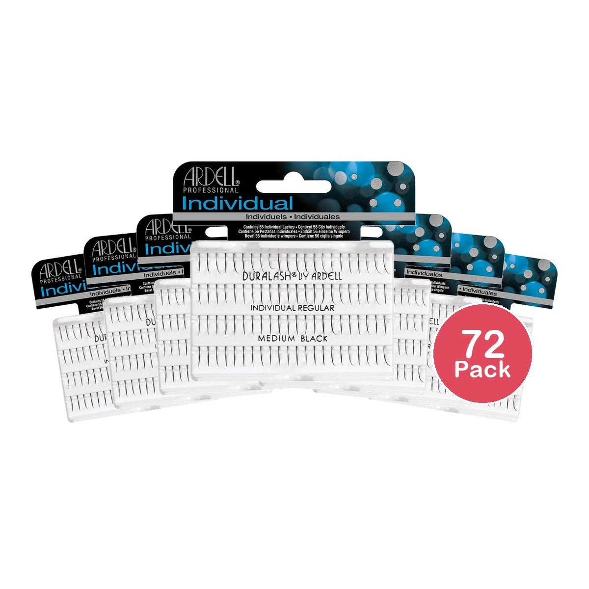 Ardell DuraLash Flare Lashes - Regular Medium Black (Pack of 72)