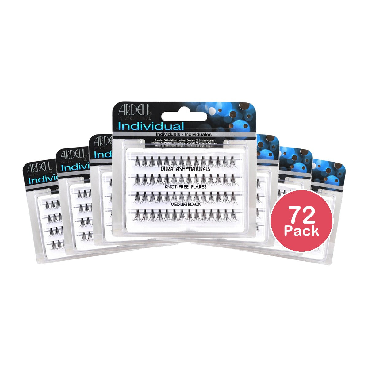 Ardell DuraLash Naturals Knot Free Flare Lashes Medium Black (Pack of 72)