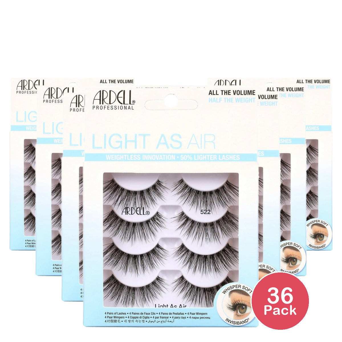 Ardell Lash Light As Air 522 4 Pairs nan (Pack of 36)