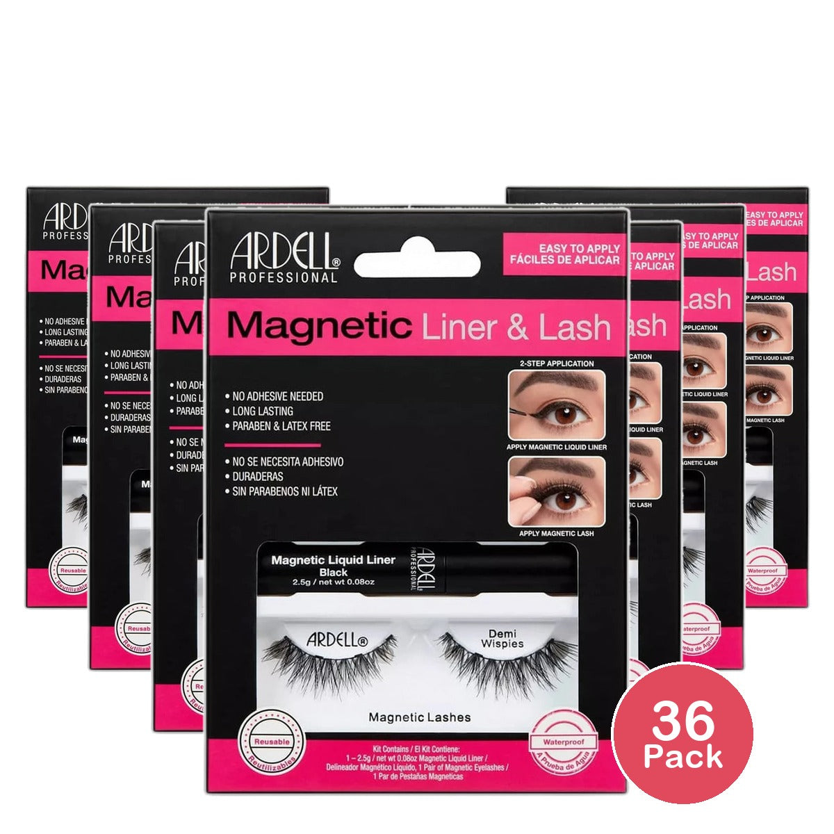 Ardell Magnetic Liquid Liner And Lash Demi Wispies 1.1Oz (Pack of 36)