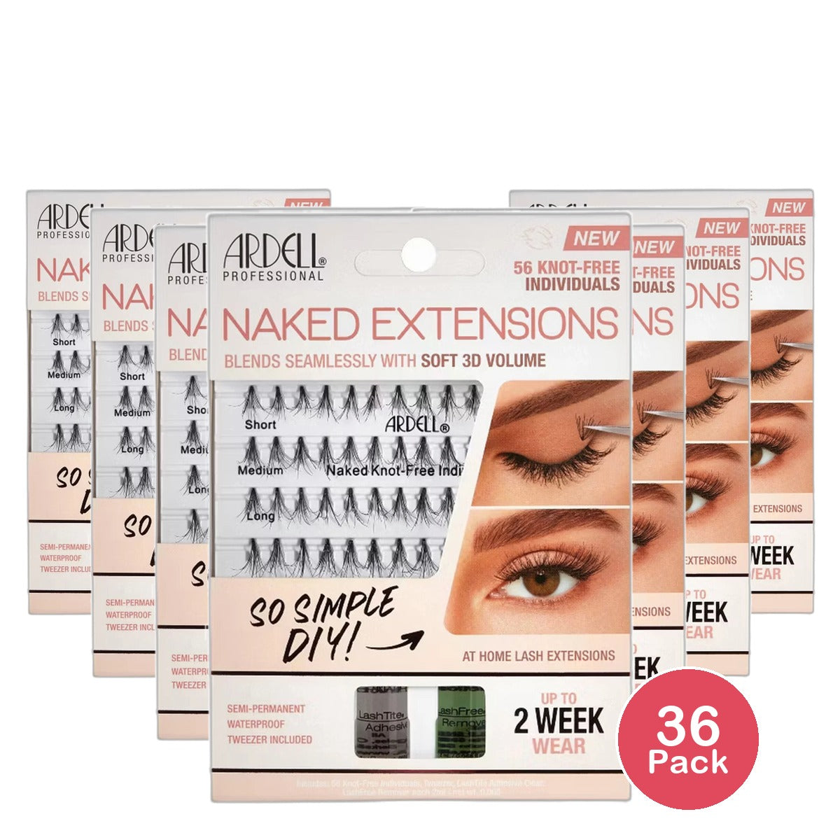 Ardell Naked False Eyelash Extension Kit (Pack of 36)