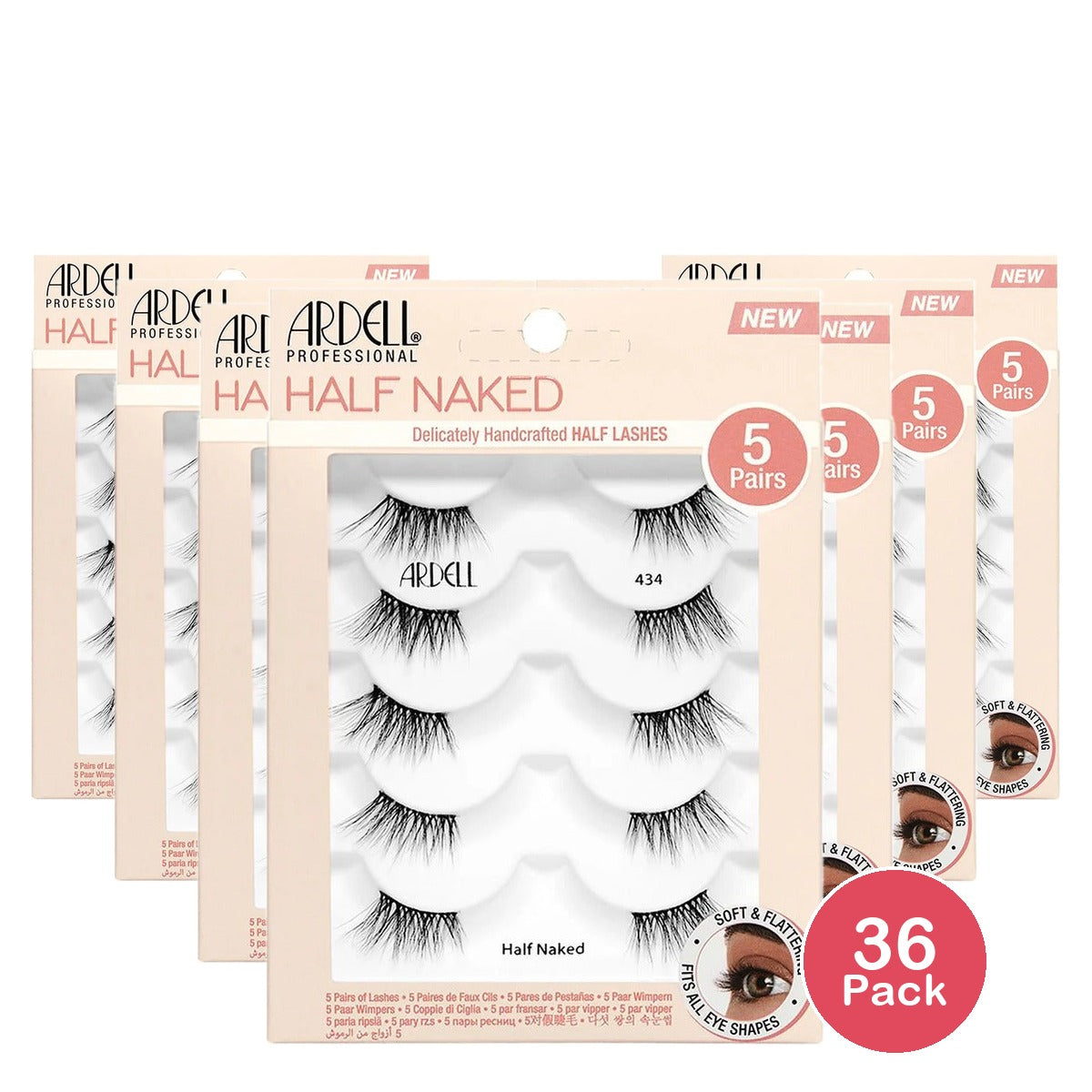 Ardell Naked Half Lashes No. 434 (Pack of 36)