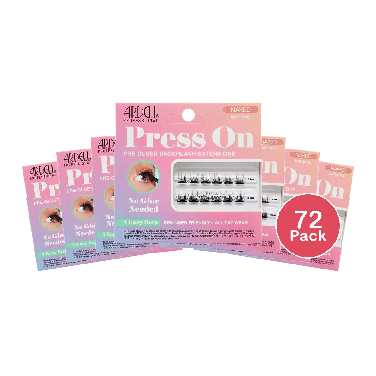 Ardell Press-On Mini Naked Natural False Eyelashes 12pc (Pack of 72)