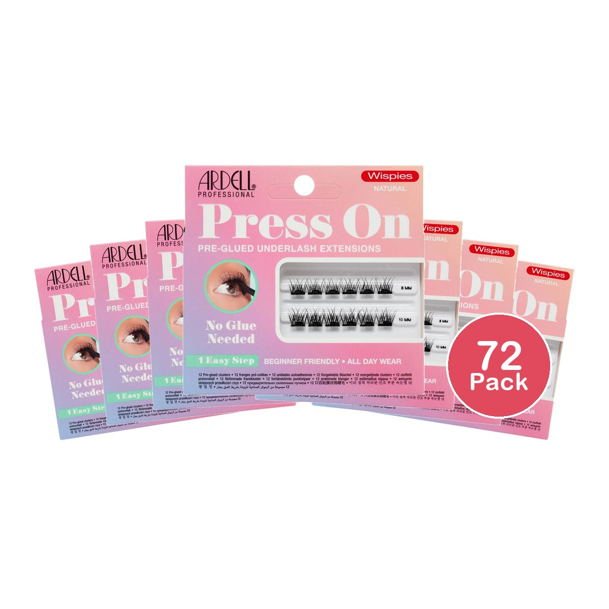 Ardell Press-On Mini Wispies Natural False Eyelashes (Pack of 72)