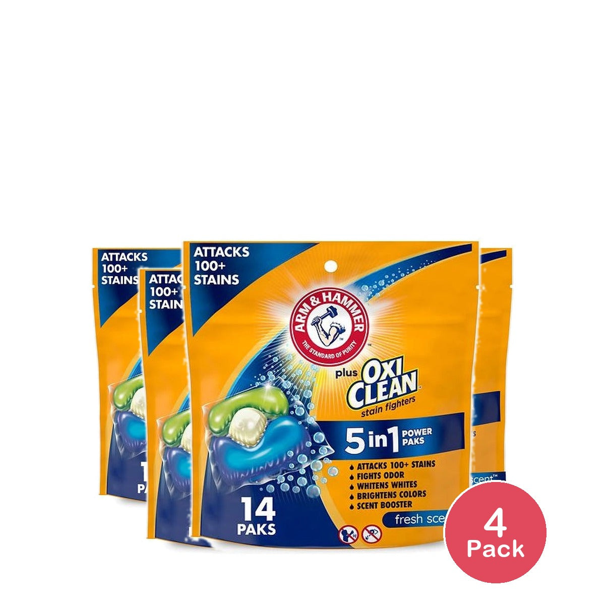Arm & Hammer Plus Oxi Clean Fresh Scent 9.87 OZ (Pack of 4)