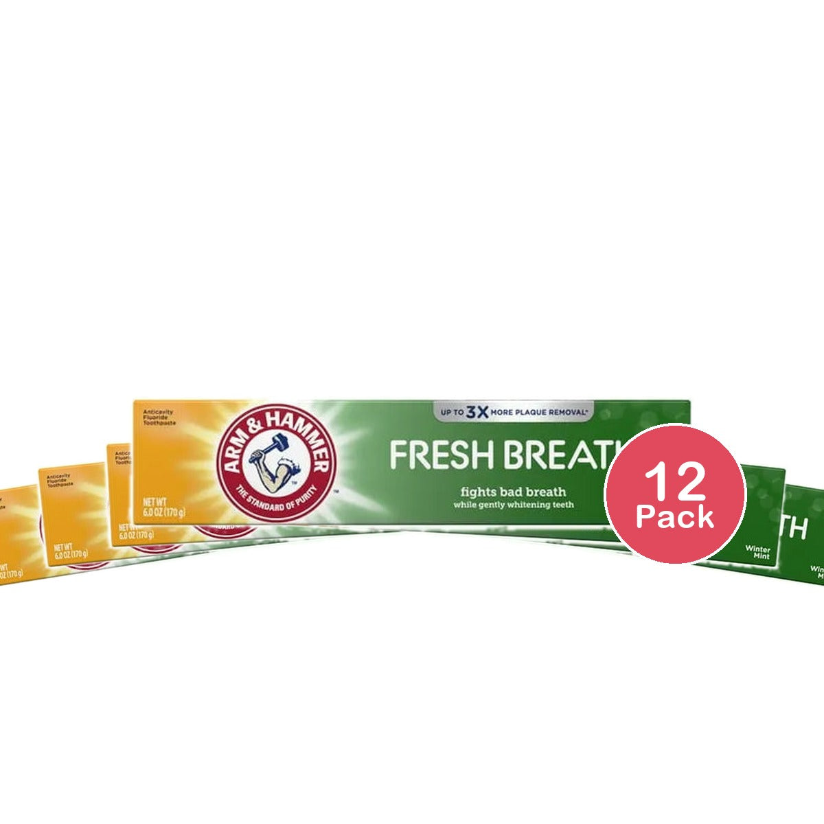 Arm & Hammer Advance White Breath Freshening Winter Mint Toothpaste 6Oz (Pack of 12)