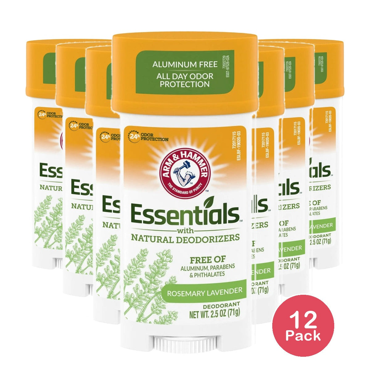Arm & Hammer Essentials Deodorant, Fresh, 2.5 OZ (Pack of 12)