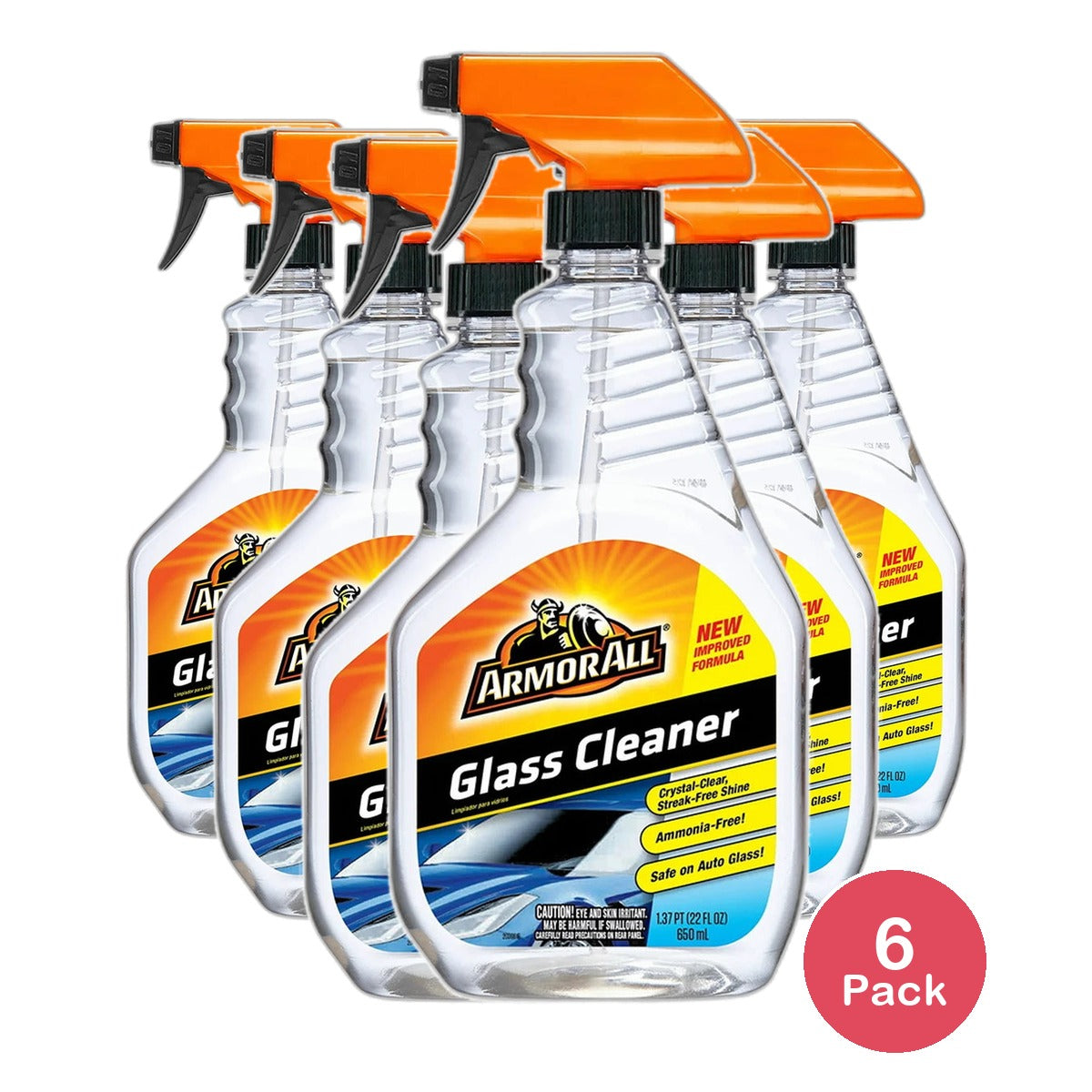 Armor All Auto Glass Cleaner 22Oz (Pack of 6)