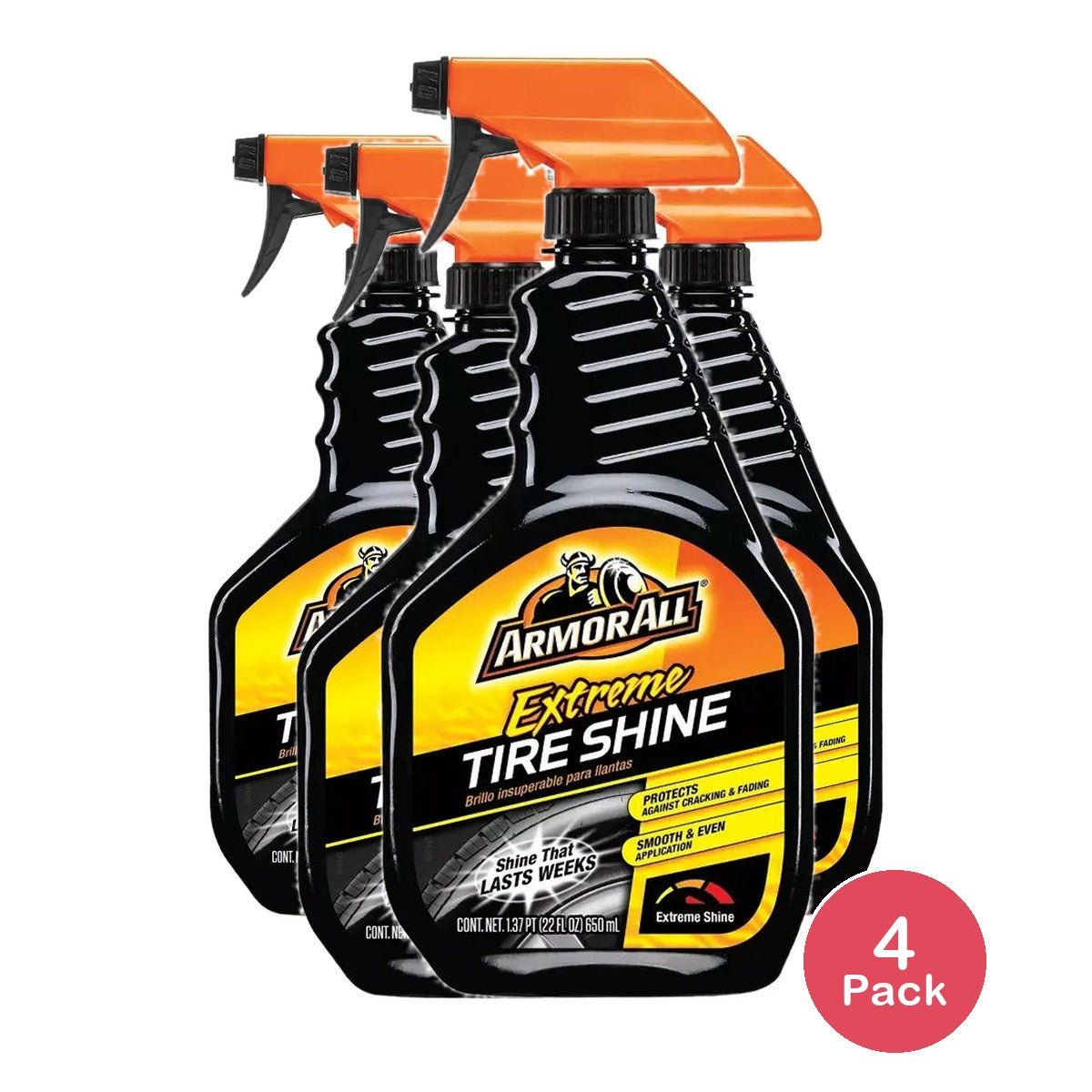 Armor All Extreme Tire Shine Protects Against Cracking and Fading 22Oz (Pack of 6)