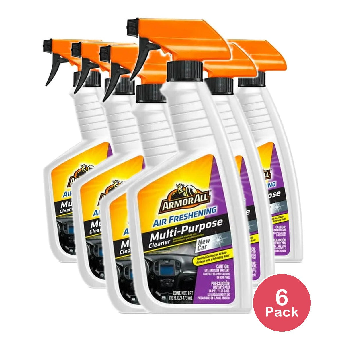 Armor All Multi-Purpose Cleaner New Car Scent 16 oz (Pack of 6)