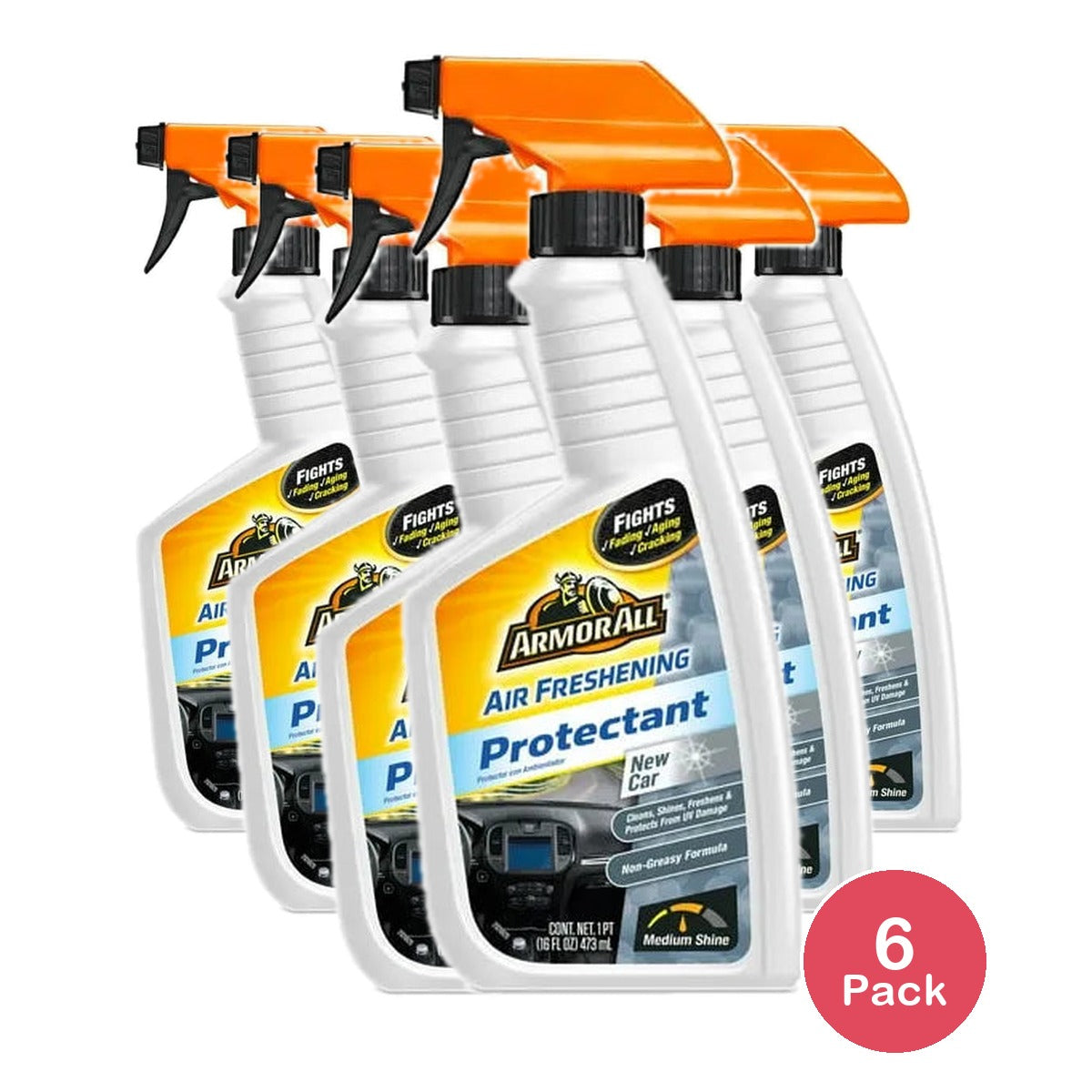 ArmorAll Air Freshening Protectant New Car 16 Oz (Pack of 6)