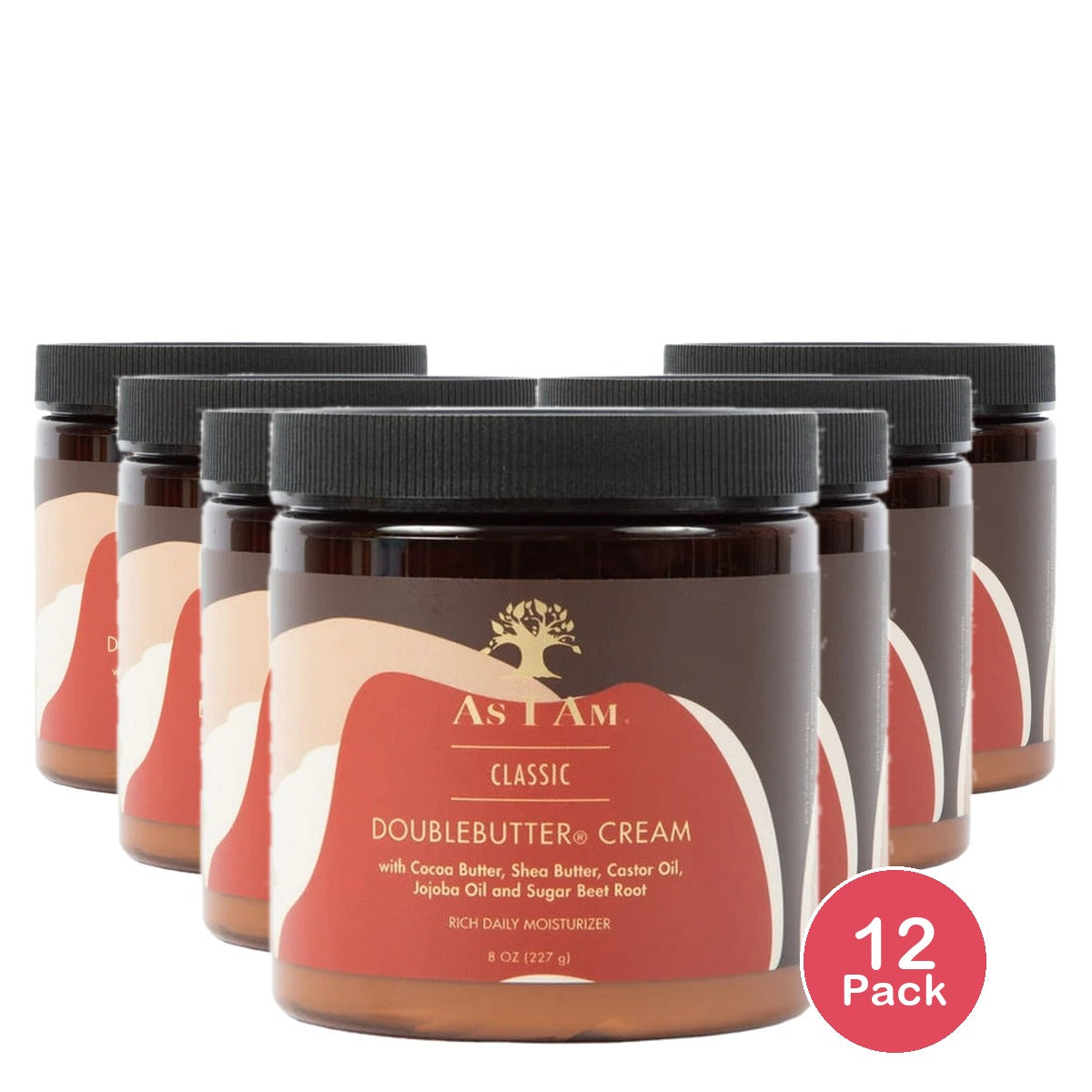 As I Am Double Butter Rich Daily Moisturizer 8 Oz (Pack of 12)