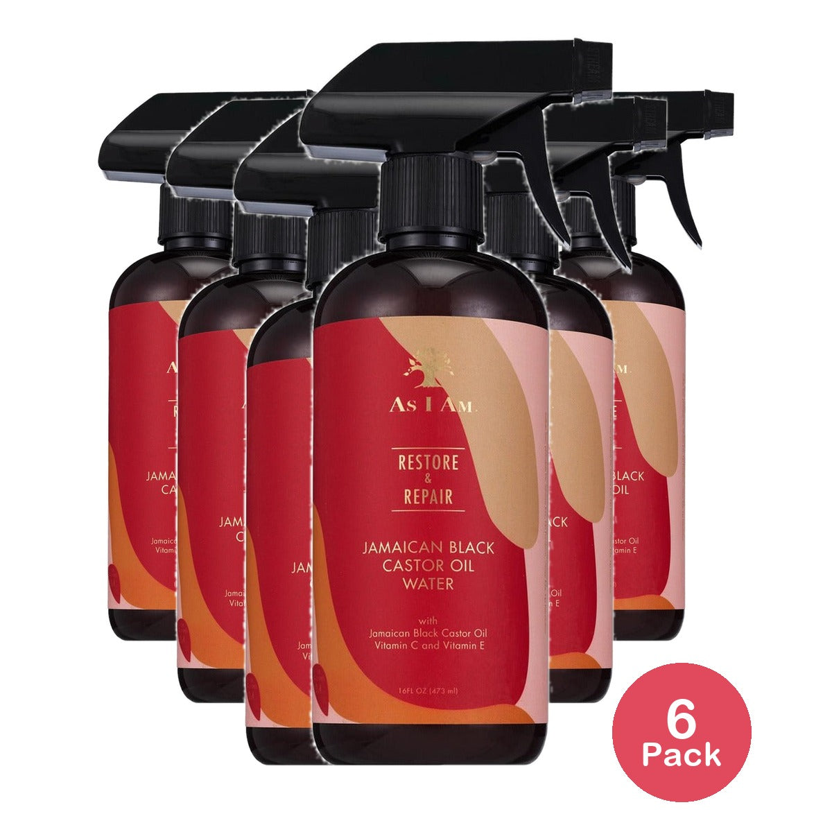 As I Am JBCO Nano Water 16 Fl Oz (Pack of 6)