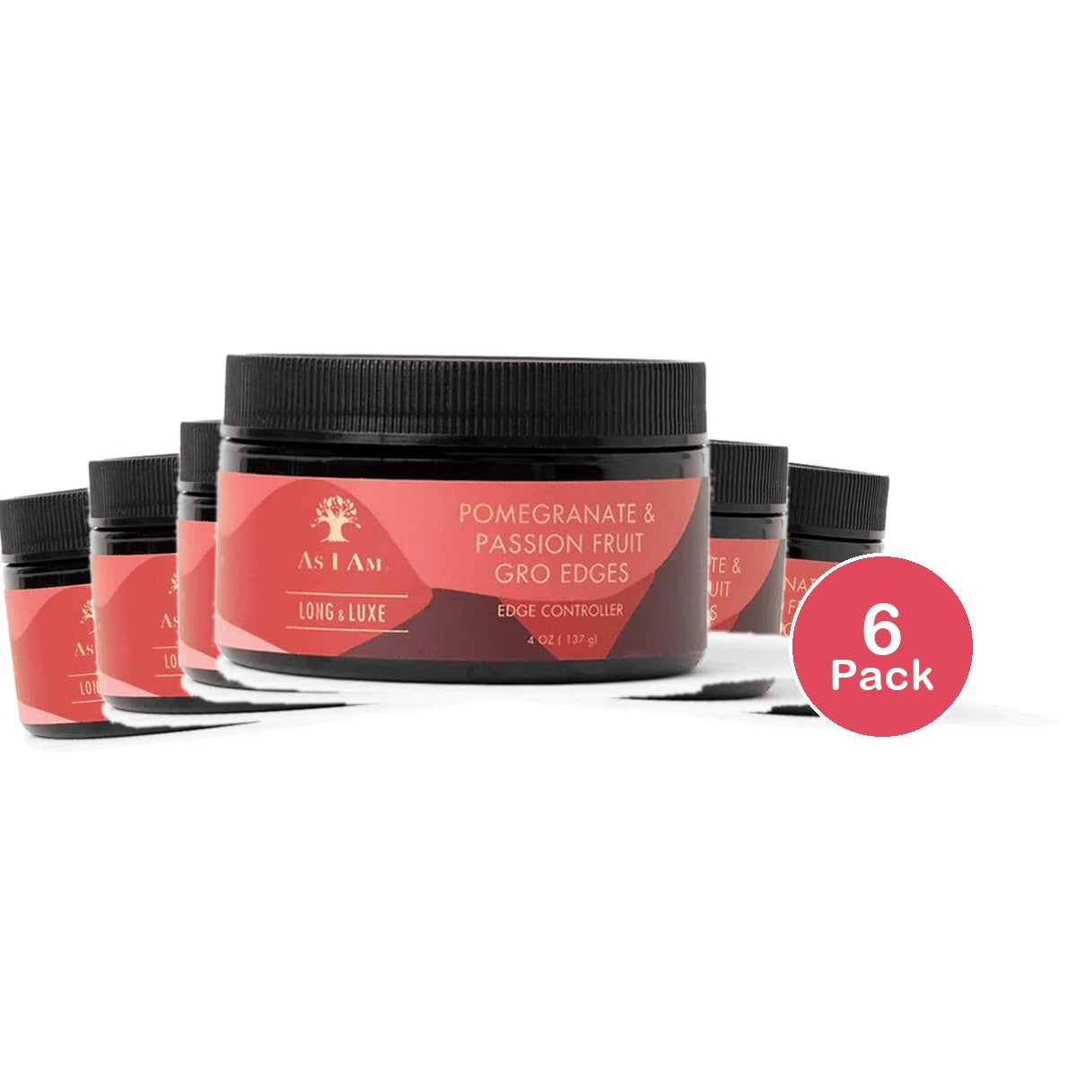 AS I AM - Long and Luxe GroEdges Edge Controller 4 Oz (Pack of 6)