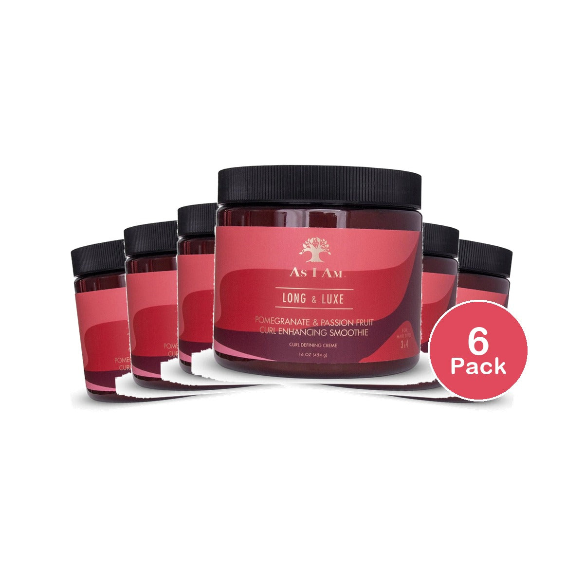 As I Am Long & Luxe Curl Enhancing Smoothie 16 Oz (Pack of 6)