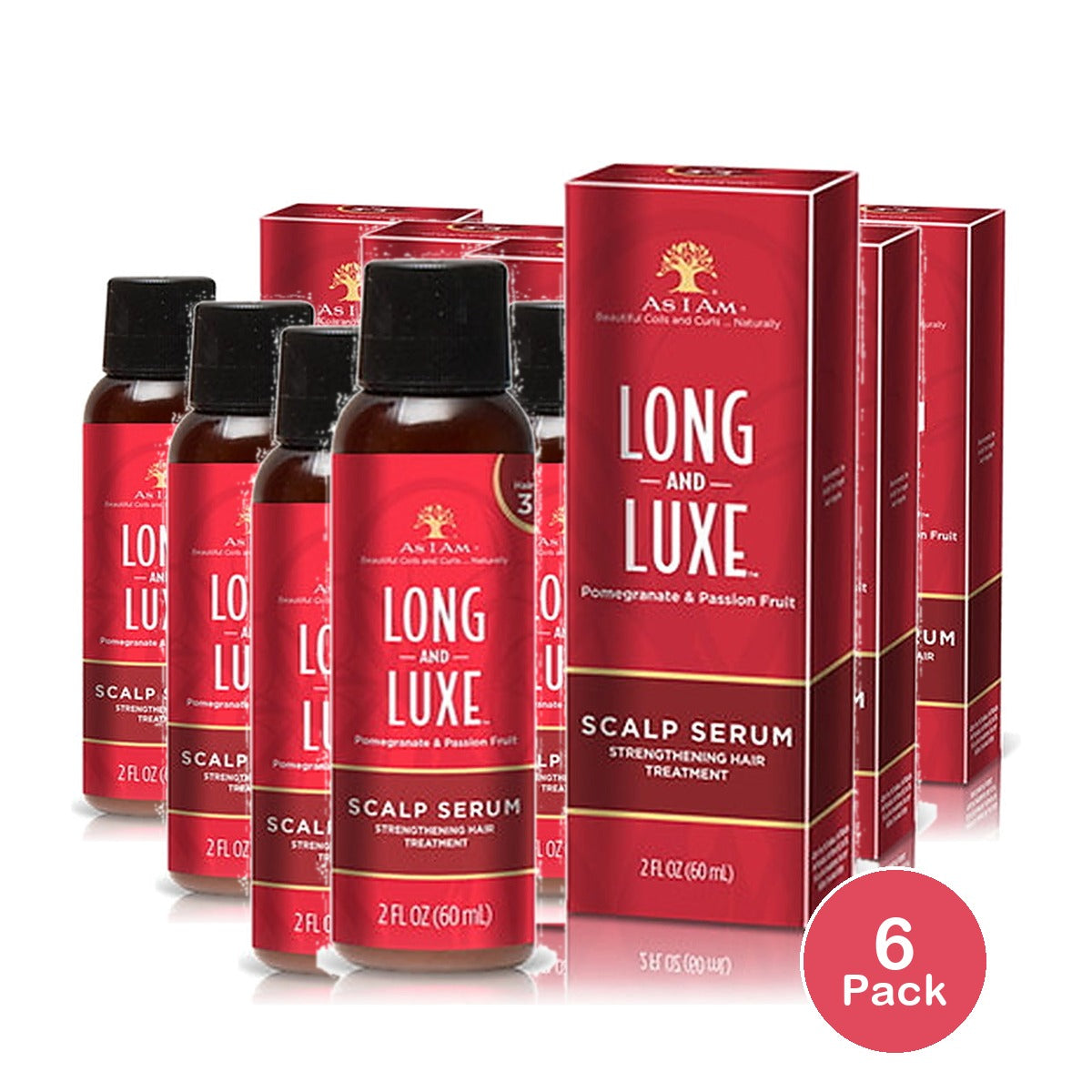 As I Am Long & Luxe Scalp Serum 2 Oz (Pack of 6)