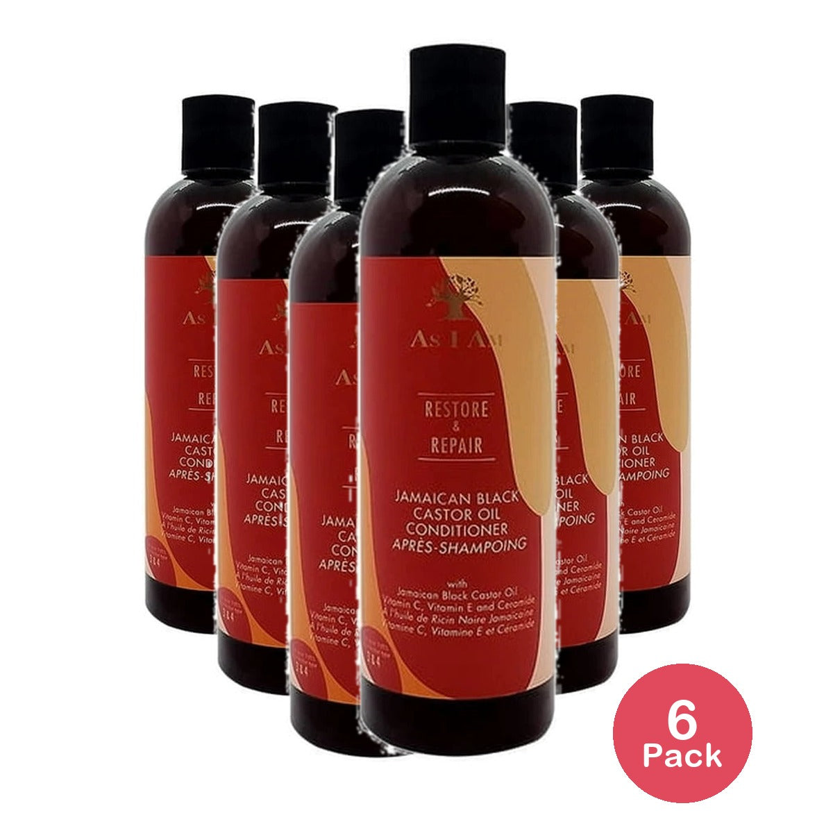 AS I AM Restore & Repair Jamaican Black Castor Oil Conditioner 12 Oz. 12 Oz (Pack of 6)