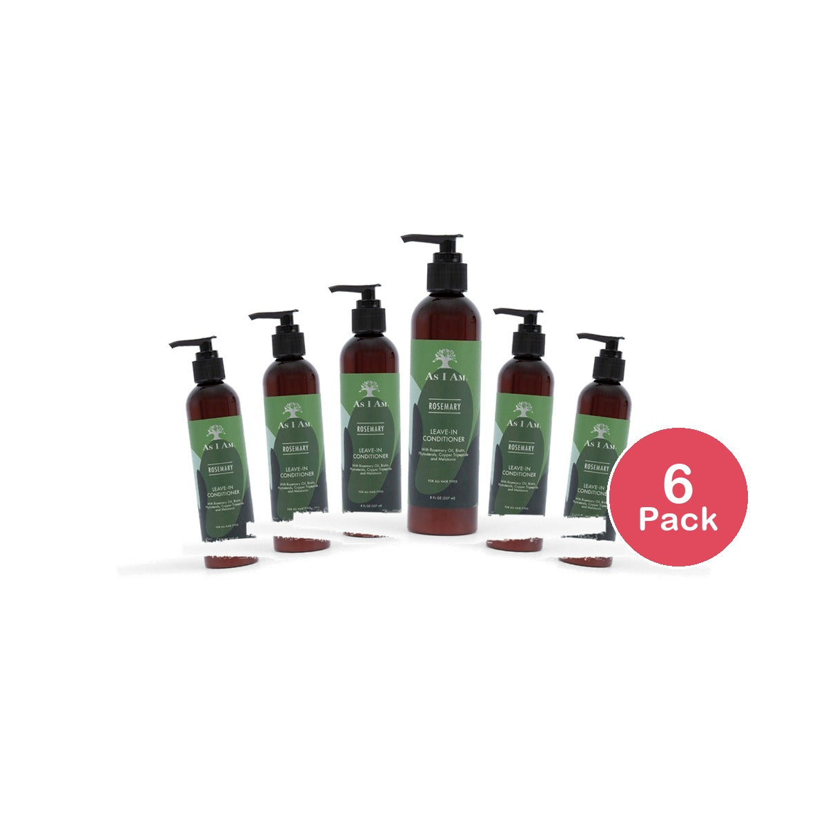As I Am Rosemary Leave-In Conditioner 8 Fl Oz (Pack of 6)