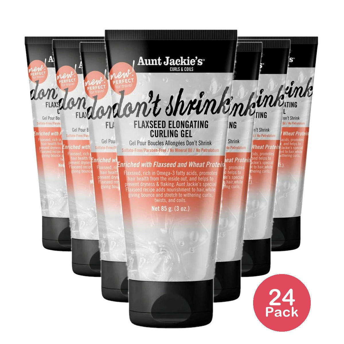 Aunt Jackie's Don?t Shrink Elongating Curling Nourishing & Moisturizing Hair Sty 3 Oz (Pack of 24)