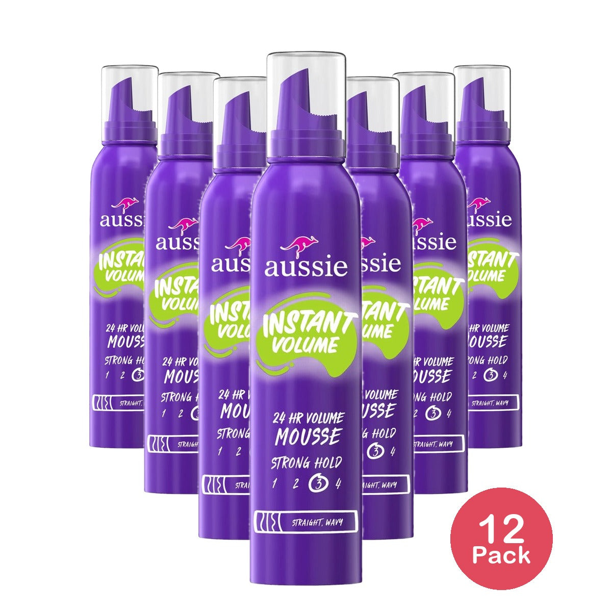Aussie Instant Volume Mousse 6 Oz (Pack of 12)