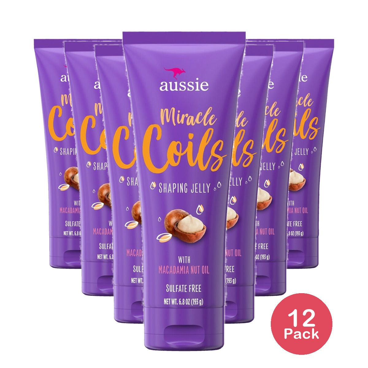Aussie Miracle Coils Shaping Jelly 6.8 Oz (Pack of 12)