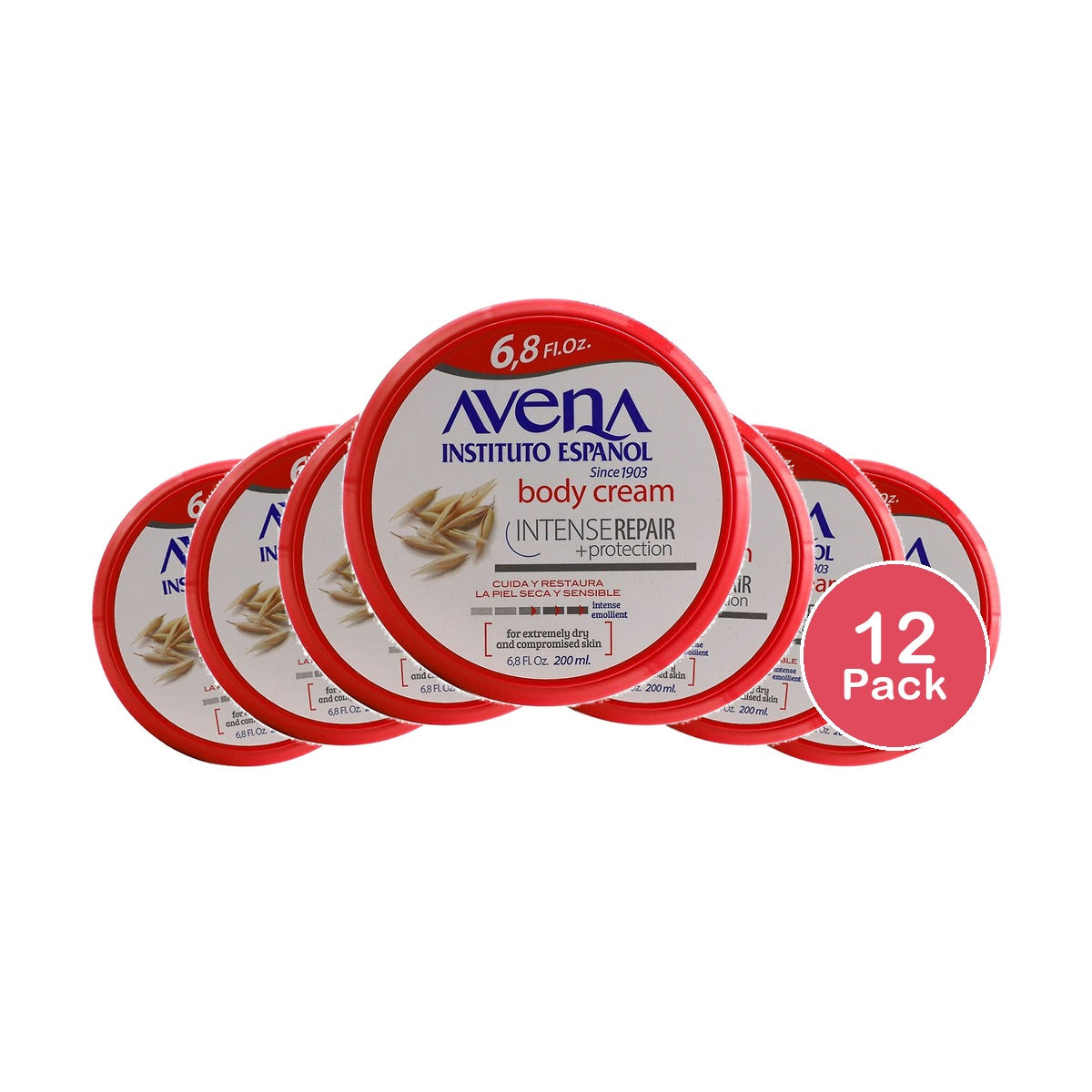 Avena Intense Repair Body Cream 6.8 Oz (Pack of 12)