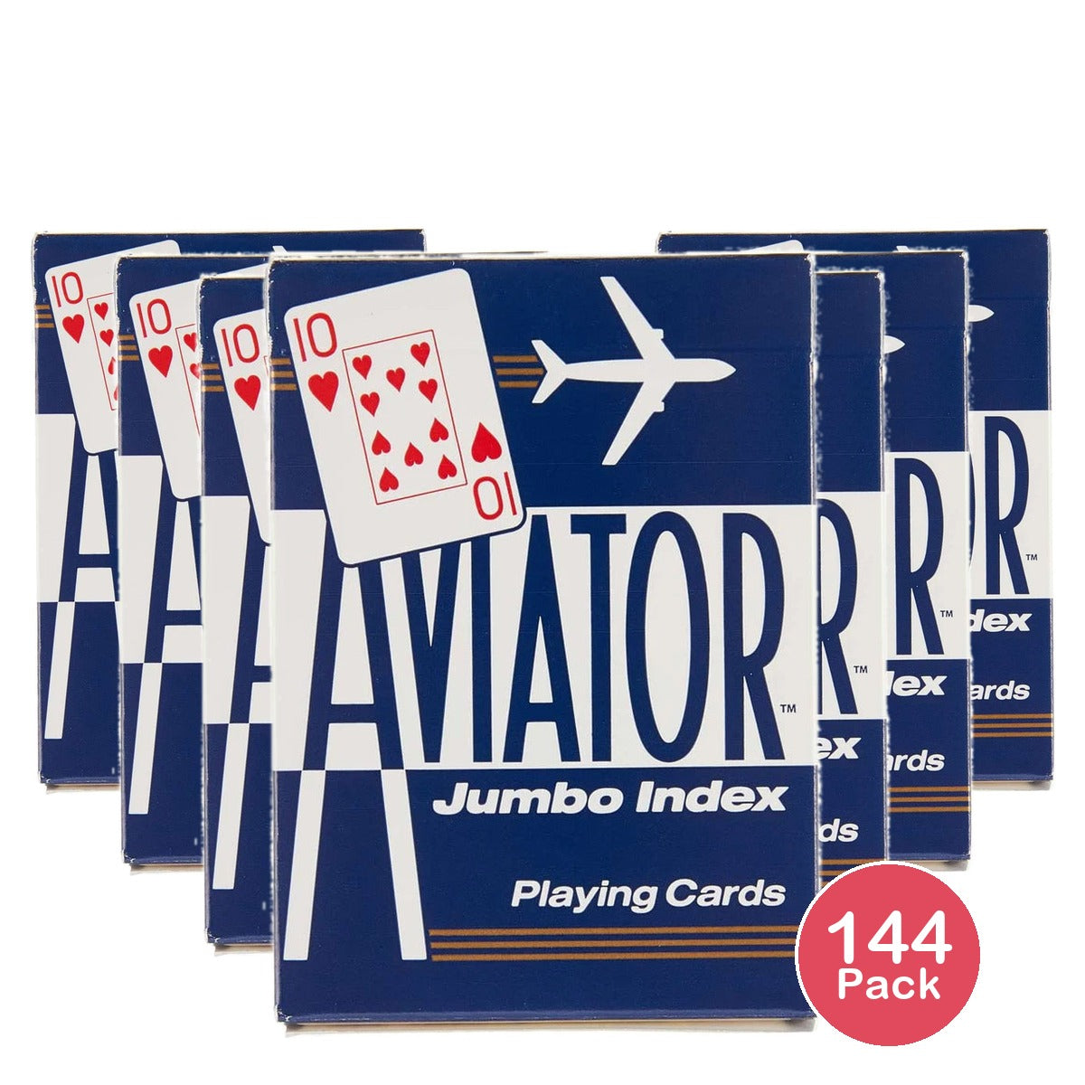 Aviator Playing Cards - Poker Jumbo Index (Pack of 144)