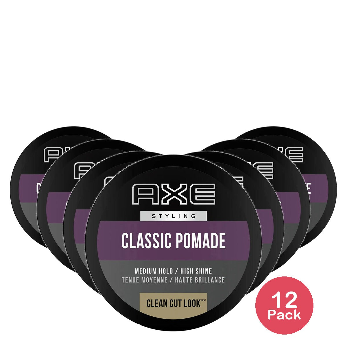Axe Clean Cut Look Pomade 2.64 Oz (Pack of 12)