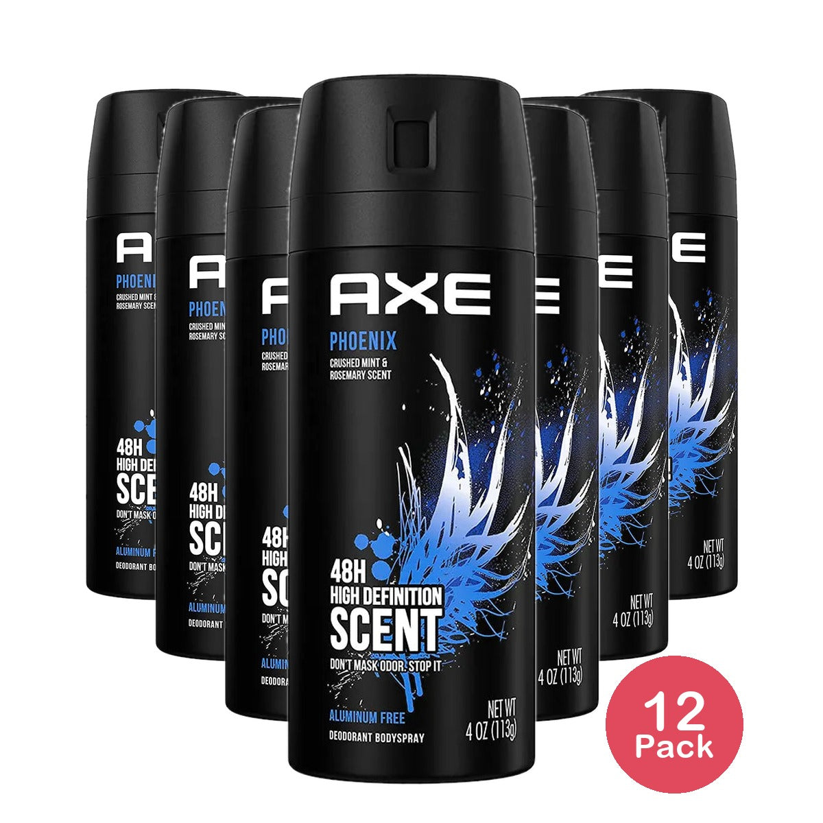 Axe Deodorant Body Spray For Men Phoenix 4Oz (Pack of 12)