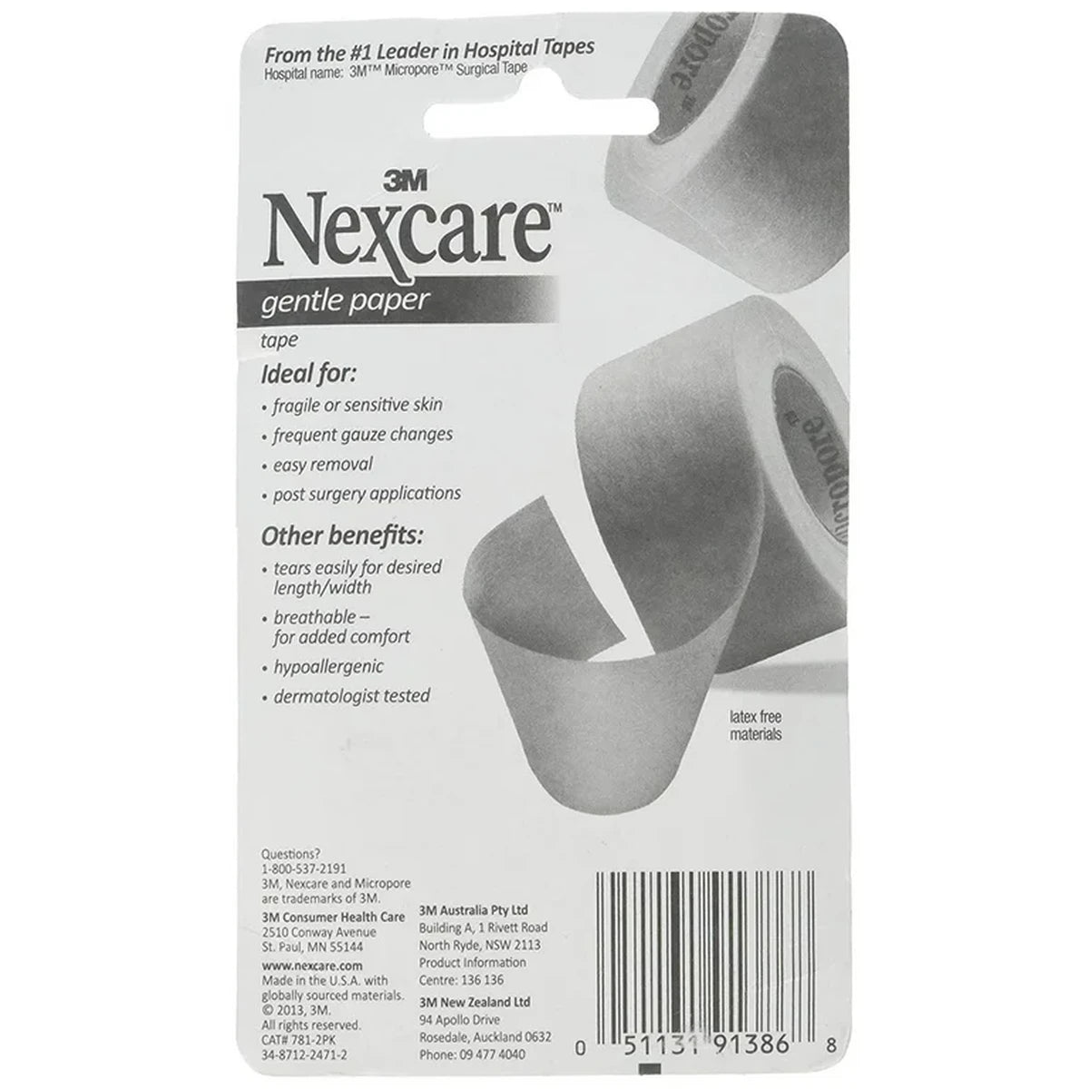 Nexcare Gentle Paper Tape for Frequent Changes 1.06Oz (Pack of 24)