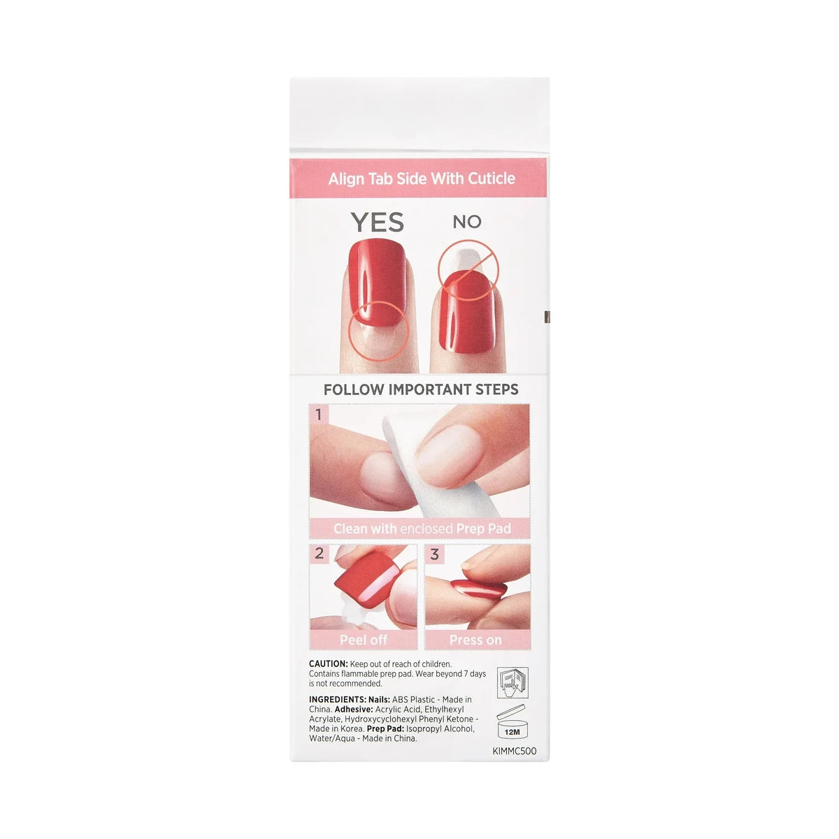 Kiss Impress Press-On Manicure Fake Nails 0.03Oz (Pack Of 36)