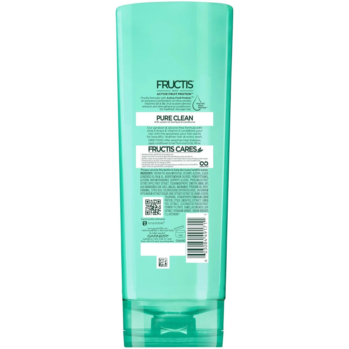 Garnier Fructis Pure Clean Hair Conditioner 12Oz (Pack of 6)