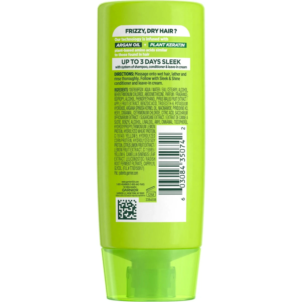 Garnier Fructis Sleek And Shine Smoothing Conditioner With Argan Oil 3Oz (Pack of 24)