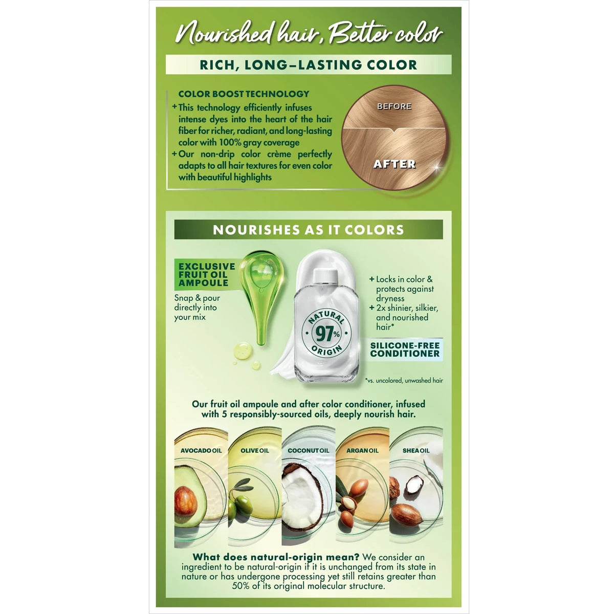 Garnier Nutrisse Permanent Creme Light Natural Blonde Haircolor 8.48oz (Pack of 12)