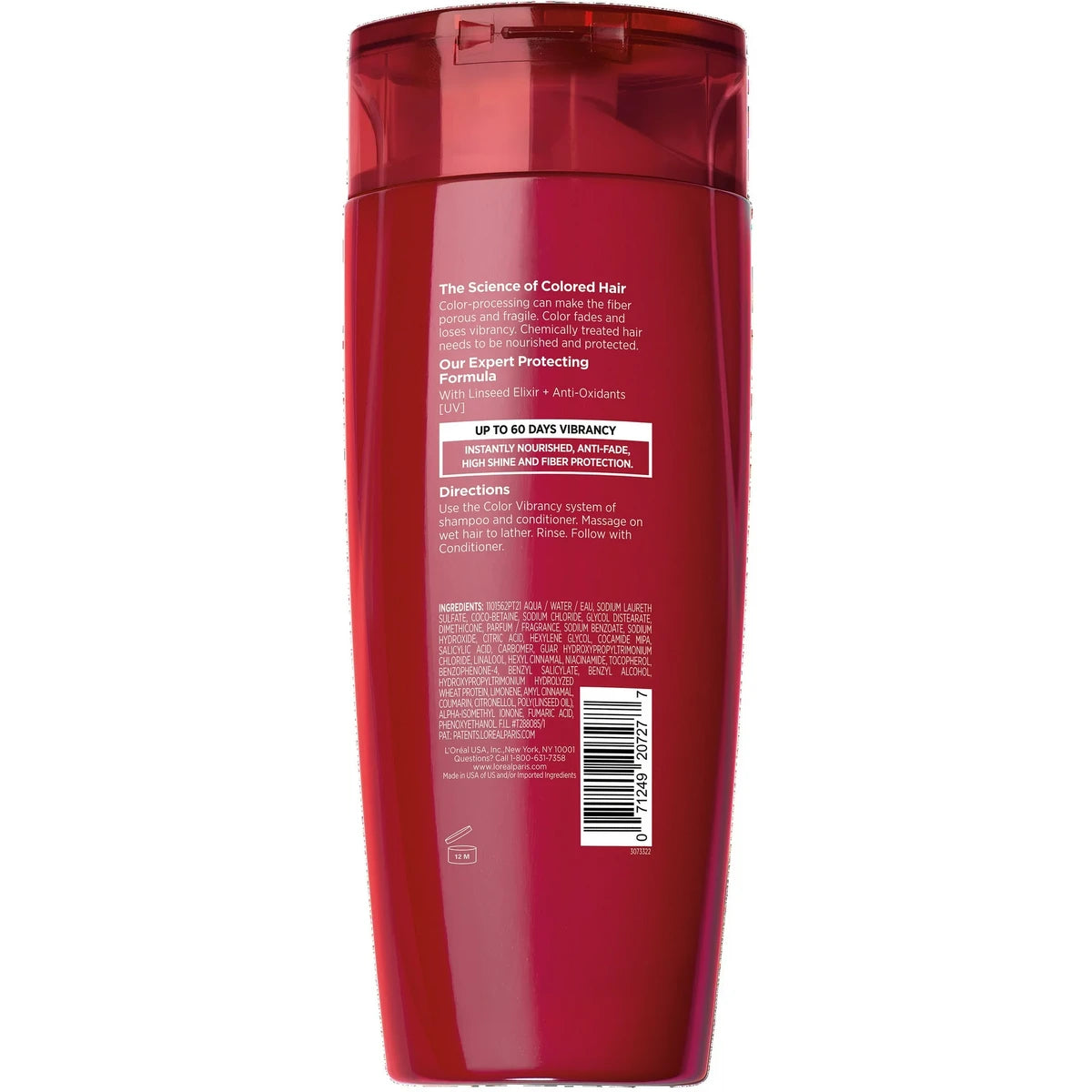 Loreal Paris Advanced Haircare Color Vibrancy Intensive Protecting Hair Shampoo 12.6Oz (Pack of 6)