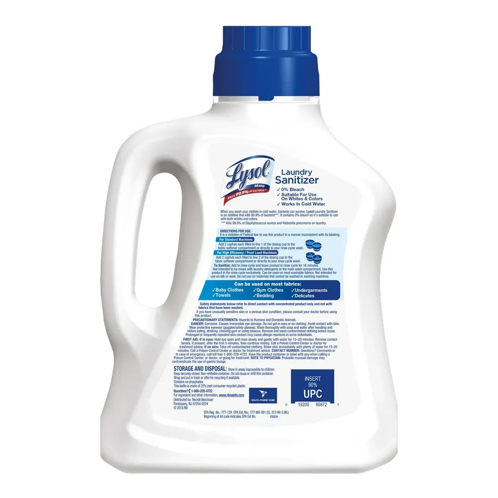 Lysol Laundry Sanitizer Crisp Linen 90Oz (Pack of 4)