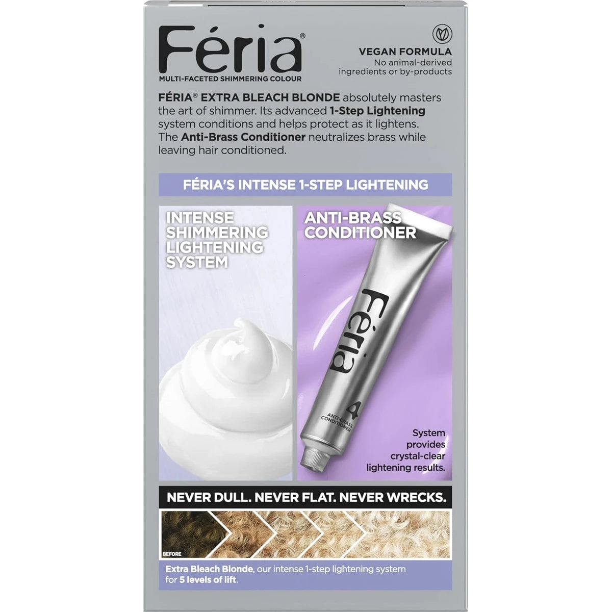 LOreal Paris Feria Deep Conditioning Hair Color 205 Extra Bleach Blonde 8oz (Pack of 12)