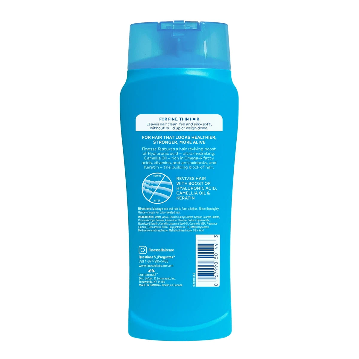 Finesse Volumize + Strengthen Volumizing Hair Shampoo 13 flOz (Pack of 6)
