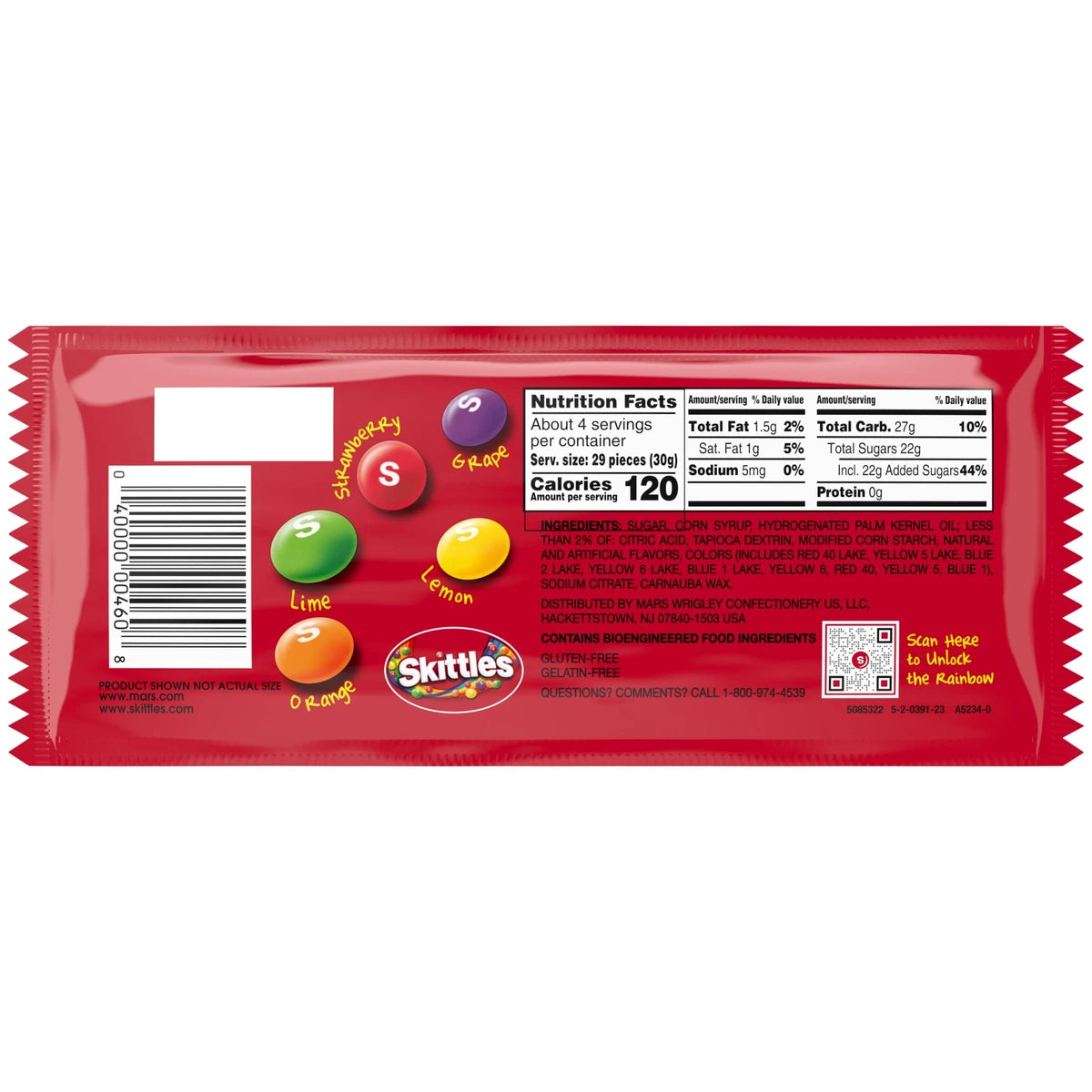 Skittles original Share Size Candy 24Ea 4Oz (Pack of 144)