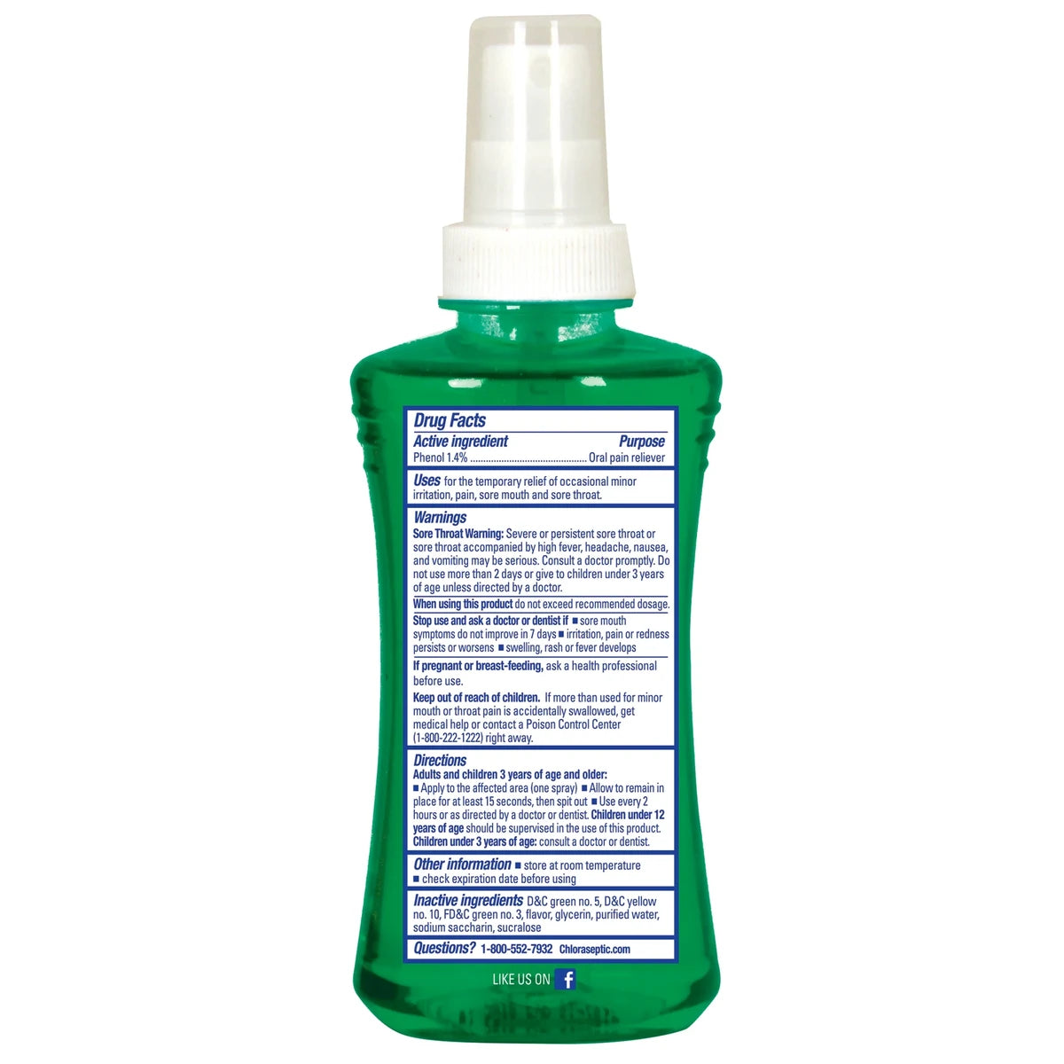 Chloraseptic Sore Throat Spray Menthol 6Oz (Pack of 12)